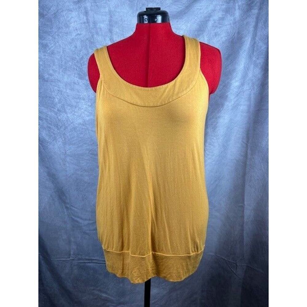 Cable & Gauge Women’s Size XL Mustard Sleeveless Tank